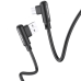 USB кабель Borofone BX58 кутовий (1m / 2.4A) Micro USB- чорний