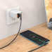 USB кабель Borofone BX58 кутовий (1m / 3A) Type-C- чорний
