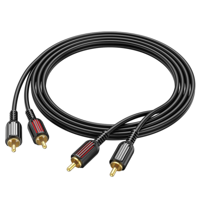 Кабель Borofone BL13 2RCA/2RCA 1.5m- чорний