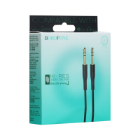 AUX кабель Borofone BL1 (1m)- чорний AUX кабель Borofone BL1 (1m)- чорний