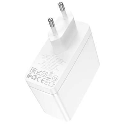 Мережевий зарядний пристрій Borofone BN11 Imperial PD100W GaN (2USB-C+USB-A)- білий