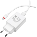 Мережевий зарядний пристрій BOROFONE BA21A 18W (QC3.0) + USB кабель Micro- білий