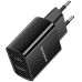 Мережевий зарядний пристрій BOROFONE BA53A (2USB/2.1A)- чорний