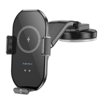 Holder (автотримач) Borofone H206 15W механічний з бездротовою зарядкою (кріплення на скло) Holder (автотримач) Borofone H206 15W механічний з бездротовою зарядкою (кріплення на скло)