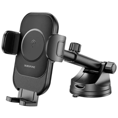 Holder (автотримач) Borofone BH203 Blue Charm 15W механічний з бездротовою зарядкою (кріплення на скло або панель) Holder (автотримач) Borofone BH203 Blue Charm 15W механічний з бездротовою зарядкою (кріплення на скло або панель)
