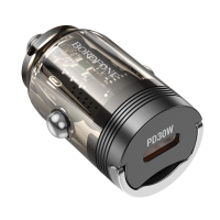Автомобільний зарядний пристрій Borofone BZ29 Ray PD30W (UCB-C) transparent- чорний Автомобільний зарядний пристрій Borofone BZ29 Ray PD30W (UCB-C) transparent- чорний
