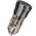 Автомобільний зарядний пристрій Borofone BZ23 18W QC3.0 (1USB) transparent- чорний