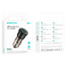 Автомобільний зарядний пристрій Borofone BZ23 18W QC3.0 (1USB) transparent- чорний