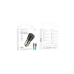 Автомобільний зарядний пристрій Borofone BZ23 18W QC3.0 (1USB) transparent + кабель Micro- чорний