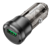 Автомобільний зарядний пристрій Borofone BZ23 18W QC3.0 (1USB) transparent + кабель Micro- чорний