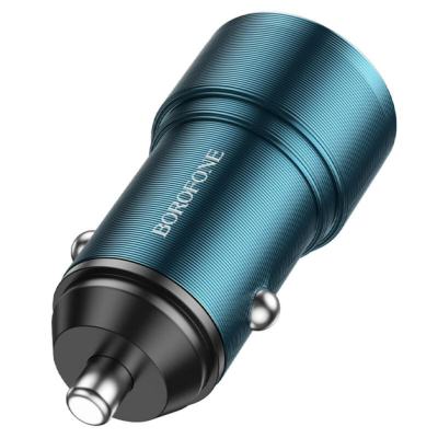 Автомобільний зарядний пристрій Borofone BZ19 Wisdom 12W (2USB/2.4A)- sapphire blue