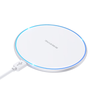 Бездротовий зарядний пристрій Borofone BQ3 Pro 15W швидка зарядка PD/ QC- срібло Бездротовий зарядний пристрій Borofone BQ3 Pro 15W швидка зарядка PD/ QC- срібло