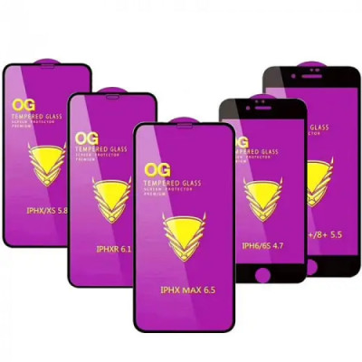 Скло захисне Tempered Glass OG Premium для ZTE Blade V40 Smart (A7040) / V40 Vita / Blade A72 4G / Blade A72s- чорний