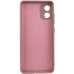 Накладка (з мікрофіброю) Silicone Cover Lakshmi Full Camera (A) для Motorola Moto E13- рожевий пісок