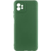 Накладка (з мікрофіброю) Silicone Cover Lakshmi Full Camera (A) для Motorola Moto G32- темно-зелений