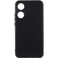 Накладка (з мікрофіброю) Silicone Cover Lakshmi Full Camera (A) для Oppo A78 4G- чорний