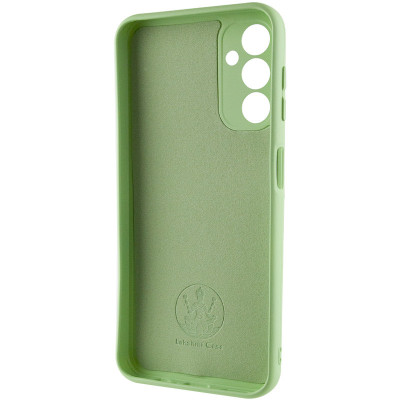 Накладка (з мікрофіброю) Silicone Cover Lakshmi Full Camera (A) для Samsung A15 4G/5G- фісташковий