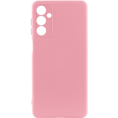 Накладка (з мікрофіброю) Silicone Cover Lakshmi Full Camera (A) для Samsung A15 4G/5G- рожевий