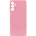 Накладка (з мікрофіброю) Silicone Cover Lakshmi Full Camera (A) для Samsung A15 4G/5G- рожевий