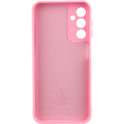 Накладка (з мікрофіброю) Silicone Cover Lakshmi Full Camera (A) для Samsung A15 4G/5G- рожевий