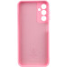 Накладка (з мікрофіброю) Silicone Cover Lakshmi Full Camera (A) для Samsung A15 4G/5G- рожевий