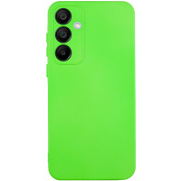 Накладка (з мікрофіброю) Silicone Cover Lakshmi Full Camera (A) для Samsung A15 4G/5G- салатовий