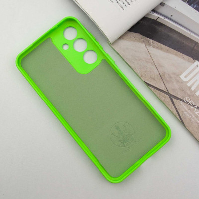 Накладка (з мікрофіброю) Silicone Cover Lakshmi Full Camera (A) для Samsung A24 4G- салатовий