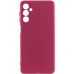 Накладка (з мікрофіброю) Silicone Cover Lakshmi Full Camera (A) для Samsung A24 4G- марсала