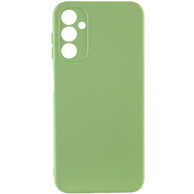 Накладка (з мікрофіброю) Silicone Cover Lakshmi Full Camera (A) для Samsung A24 4G- фісташковий
