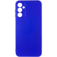 Накладка (з мікрофіброю) Silicone Cover Lakshmi Full Camera (A) для Samsung A24 4G- ультра-синій