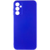 Накладка (з мікрофіброю) Silicone Cover Lakshmi Full Camera (A) для Samsung A24 4G- ультра-синій