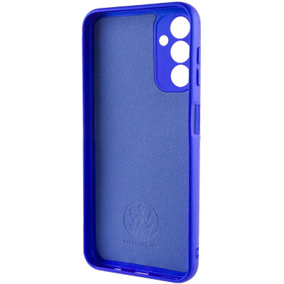 Накладка (з мікрофіброю) Silicone Cover Lakshmi Full Camera (A) для Samsung A24 4G- ультра-синій