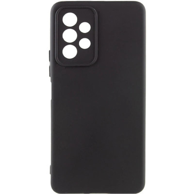 Накладка (з мікрофіброю) Silicone Cover Lakshmi Full Camera (A) для Samsung A32 4G / A325- чорний
