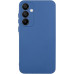 Накладка (з мікрофіброю) Silicone Cover Lakshmi Full Camera (A) для Samsung A55- синій