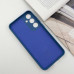 Накладка (з мікрофіброю) Silicone Cover Lakshmi Full Camera (A) для Samsung A55- синій