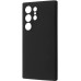 Накладка (з мікрофіброю) Silicone Cover Lakshmi Full Camera (A) для Samsung S22 Ultra- чорний