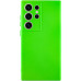 Накладка (з мікрофіброю) Silicone Cover Lakshmi Full Camera (A) для Samsung S24 Ultra- салатовий
