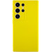 Накладка (з мікрофіброю) Silicone Cover Lakshmi Full Camera (A) для Samsung S24 Ultra- жовтий