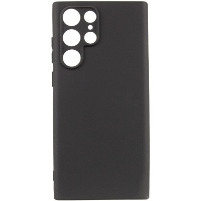 Накладка (з мікрофіброю) Silicone Cover Lakshmi Full Camera (A) для Samsung S24 Ultra- чорний