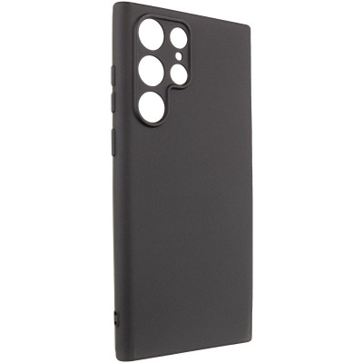 Накладка (з мікрофіброю) Silicone Cover Lakshmi Full Camera (A) для Samsung S24 Ultra- чорний
