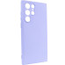Накладка (з мікрофіброю) Silicone Cover Lakshmi Full Camera (A) для Samsung S24 Ultra- бузковий