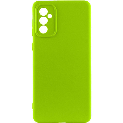 Накладка (з мікрофіброю) Silicone Cover Lakshmi Full Camera (A) для Samsung S24 Plus/ Samsung S25 Plus- салатовий