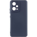 Накладка (з мікрофіброю) Silicone Cover Lakshmi Full Camera (A) для Xiaomi Redmi Note 12 5G / Poco X5 5G- темно-синій