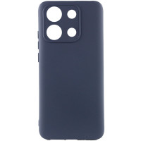 Накладка (з мікрофіброю) Silicone Cover Lakshmi Full Camera (A) для Xiaomi Redmi Note 13 Pro 5G / Poco X6- темно-синій