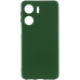 Накладка (з мікрофіброю) Silicone Cover Lakshmi Full Camera (A) для Xiaomi Redmi 13C 4G / Poco C65- темно-зелений