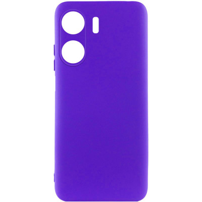 Накладка (з мікрофіброю) Silicone Cover Lakshmi Full Camera (A) для Xiaomi Redmi 13C 4G / Poco C65- ультра-синій