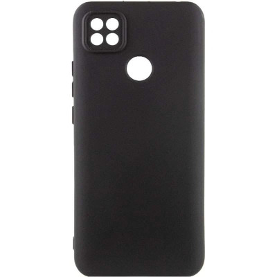 Накладка (з мікрофіброю) Silicone Cover Lakshmi Full Camera (A) для Xiaomi Redmi 9C / 10A- чорний
