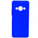 Накладка (з мікрофіброю) Silicone Cover Lakshmi Full Camera (A) для Xiaomi Redmi A3- ультра-синій