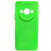 Накладка (з мікрофіброю) Silicone Cover Lakshmi Full Camera (A) для Xiaomi Redmi A3- салатовий