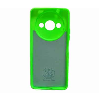 Накладка (з мікрофіброю) Silicone Cover Lakshmi Full Camera (A) для Xiaomi Redmi A3- салатовий